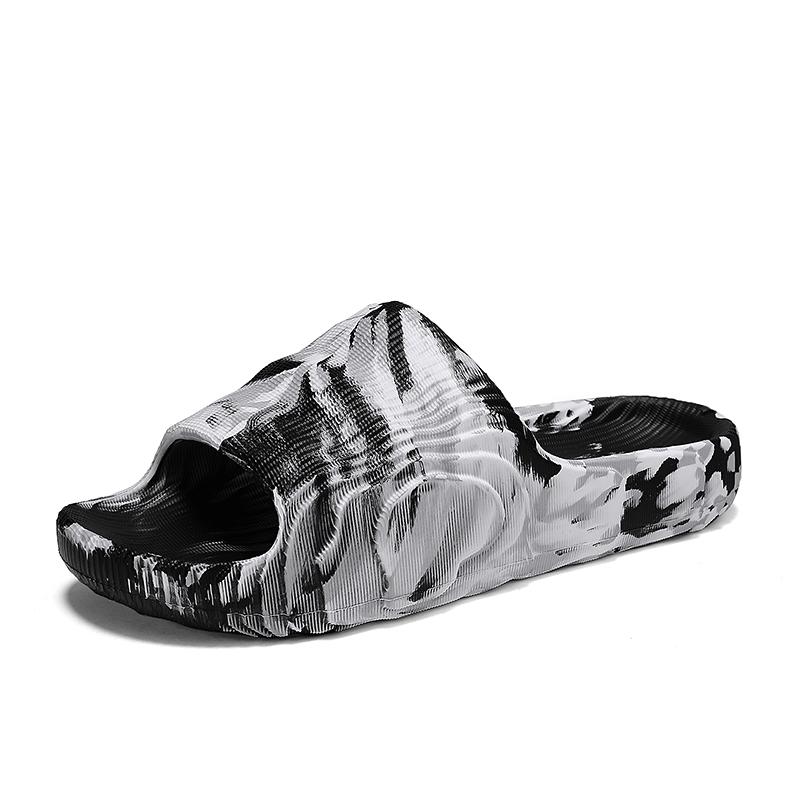 Мужские тапочки, летние домашние тапочки для ванной, нескользящие тапочки с мягкой подошвой, модные трендовые тапочки из ЭВА