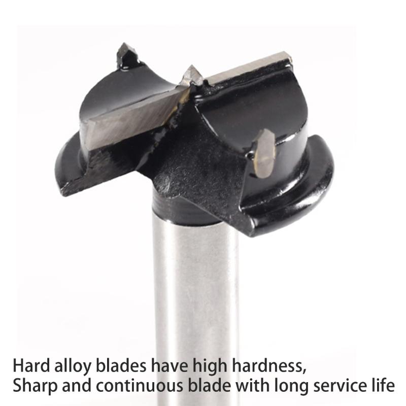 Forstners Drill Bit with Carbide Tip Efficient Woodworking Tool Versatile for Efficient Wood Drilling & Hinge Install