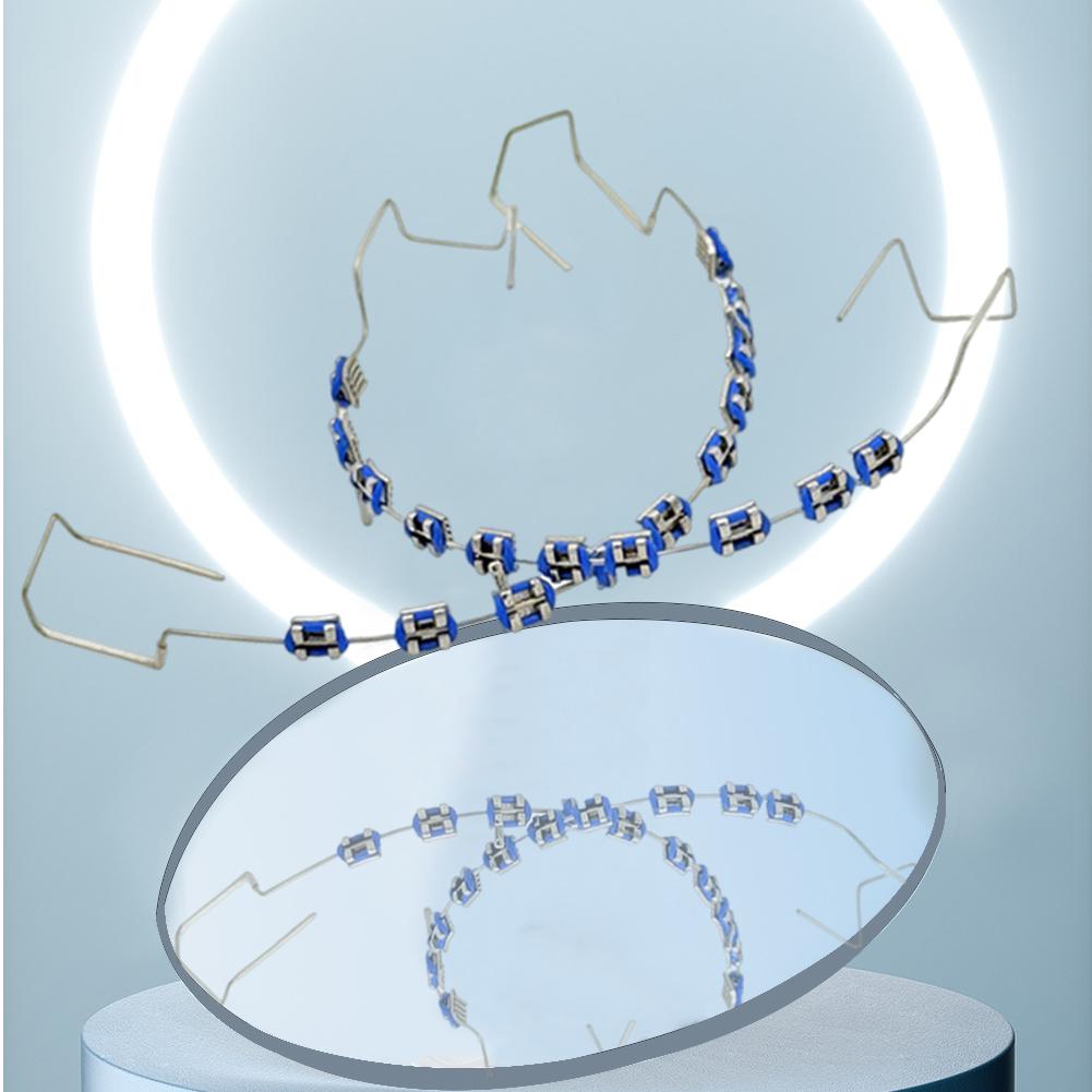 Новые Металлические Брекеты Стоматологические Накладные Брекеты с/без Коробки для Хранения Цветные Стоматологические Декоративные Брекеты Стоматологическое Модное Украшение Стоматологический Инструмент