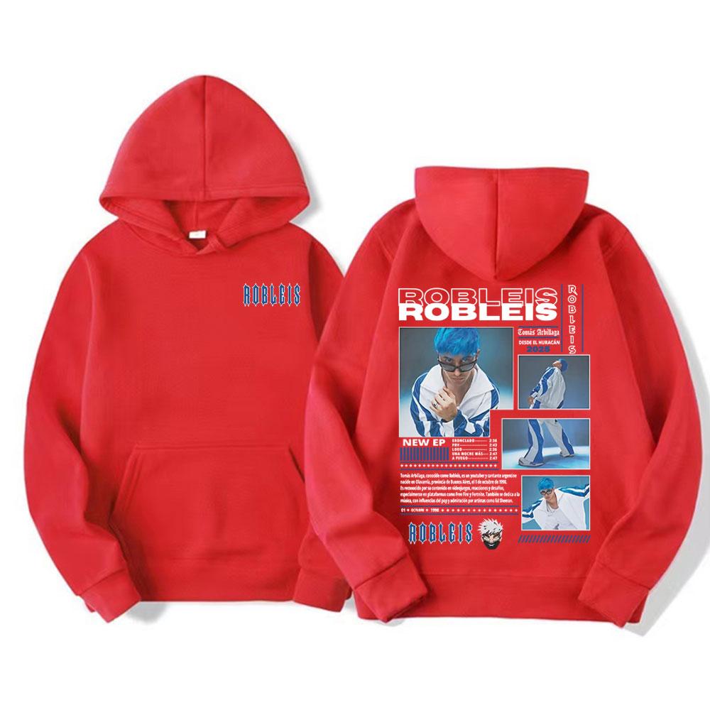Rapper Robleis Album Tour 2025 Merch Hoodie Men's Clothing Fashion Aesthetic Sweatshirt Male Casual Comfort High Quality Hoodies