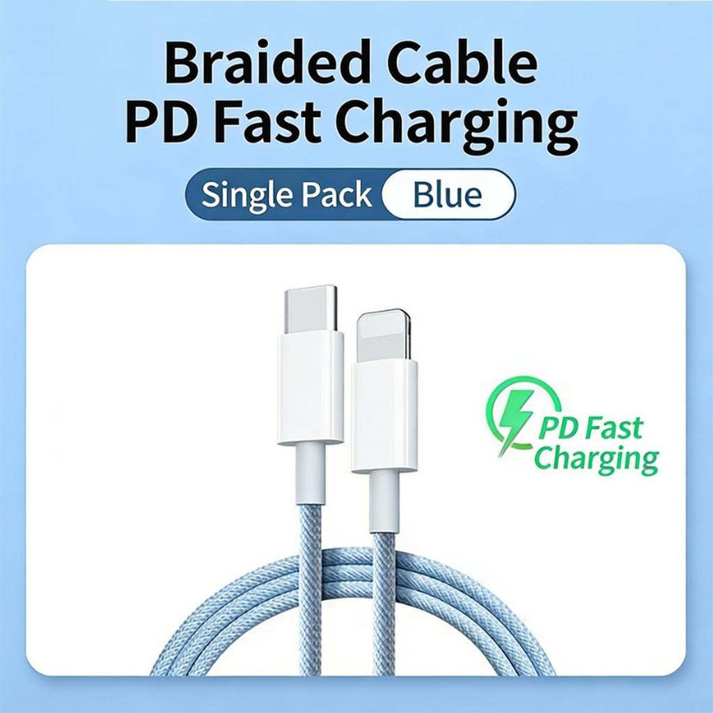 Быстрая зарядка устройств Apple с помощью этого кабеля PD мощностью 20 Вт, совместимого с iPhone 14, 13, 11 Pro, 12, 8 Plus и XR.