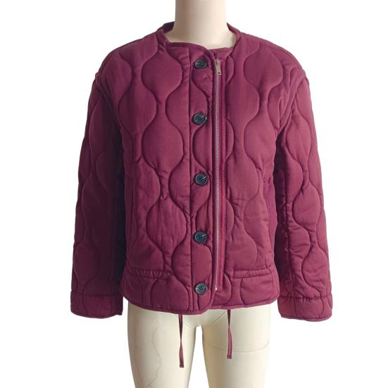 Женское пальто с круглым вырезом, длинными рукавами, однотонная куртка с карманами, универсальный стиль, утолщенная повседневная верхняя одежда