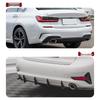 Совместим с BMW 3 серии (G20 Sport, 325i, 330i, 2019) - Комплект для модификации заднего бампера и спойлера-лезвия.