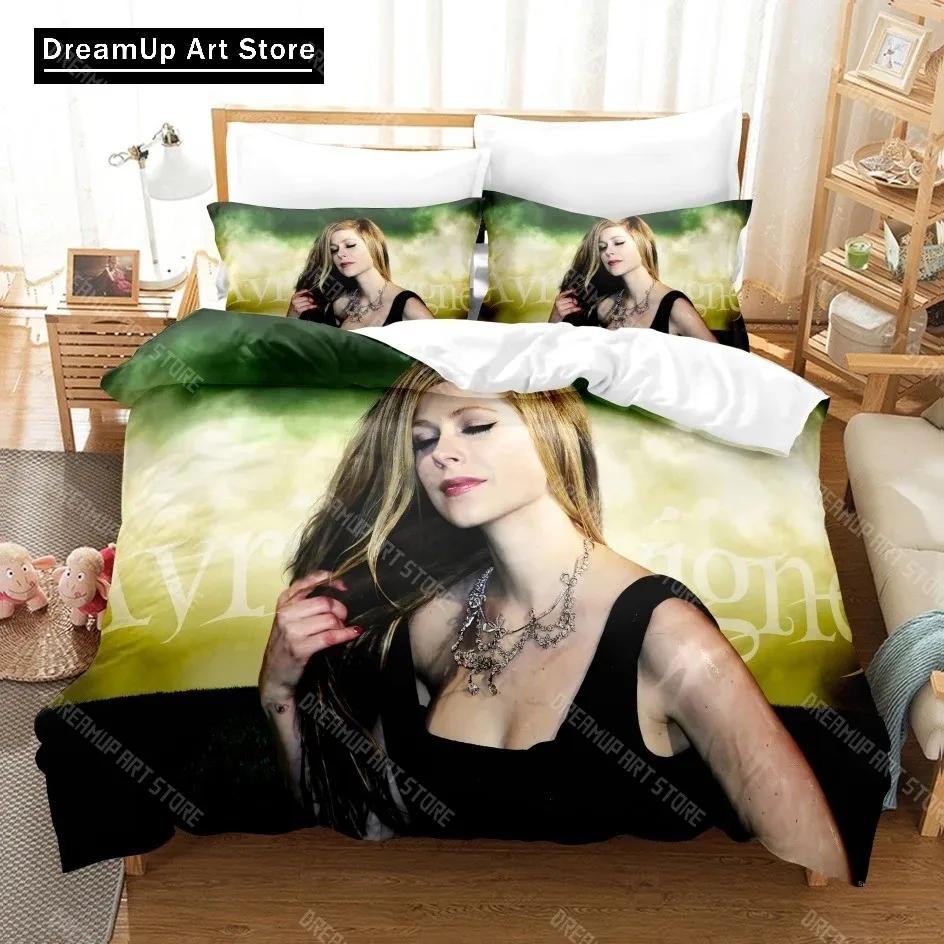 3D Печатный Постельное Белье Avril Lavigne Милый Пододеяльник Покрывало на Кровать С Наволочкой Размер Twin Single Queen King Для Мальчиков Взрослых Домашний