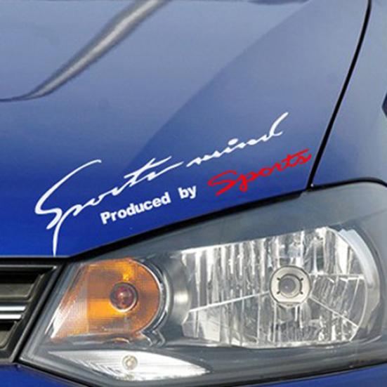 Puntos Racing Car Auto Waterproof Reflective Letter Pattern Vehicle Decor Decal Sticker