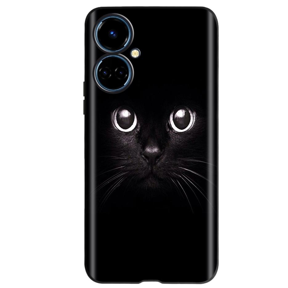 For Tecno Camon 19 Case Cute Cat Butterfly Soft Silicone Matte Cover Phone Case For Tecno Camon 19 Pro 5G Camon19 Neo 6.8'' Bags