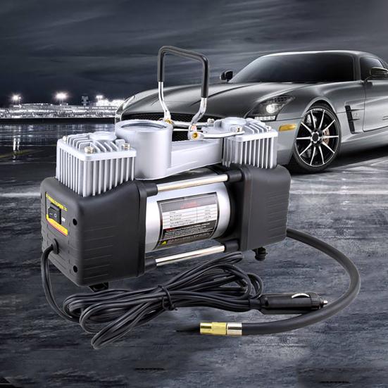 Малошумный насос для накачки шин, широко используемый автомобильный электрический воздушный насос для дисплея манометра