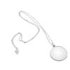 5X Magnifier Monocle Lens Necklace Magnifying Glass Loupe (Silver)