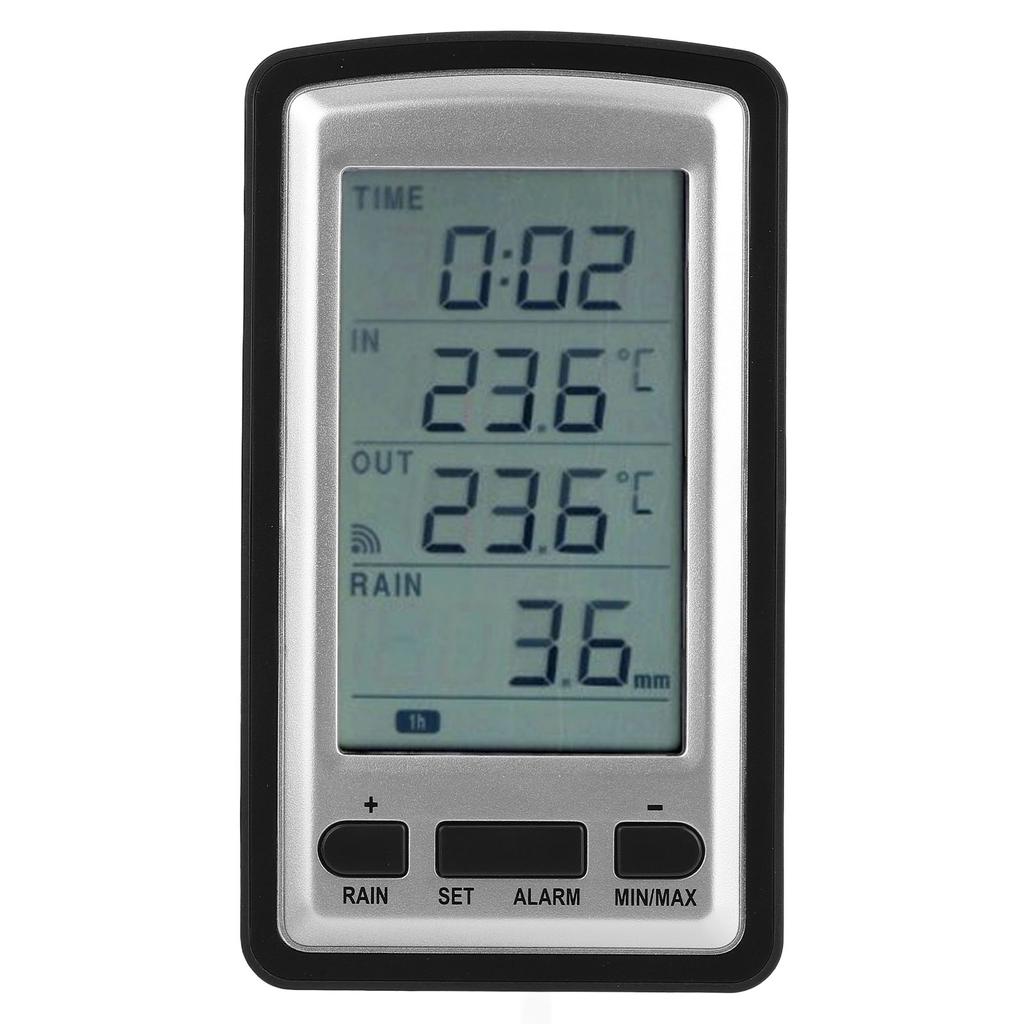 Digital Wireless Rain Meter Gauge Household RCC Transmission Temperature Recorder with Receiver for