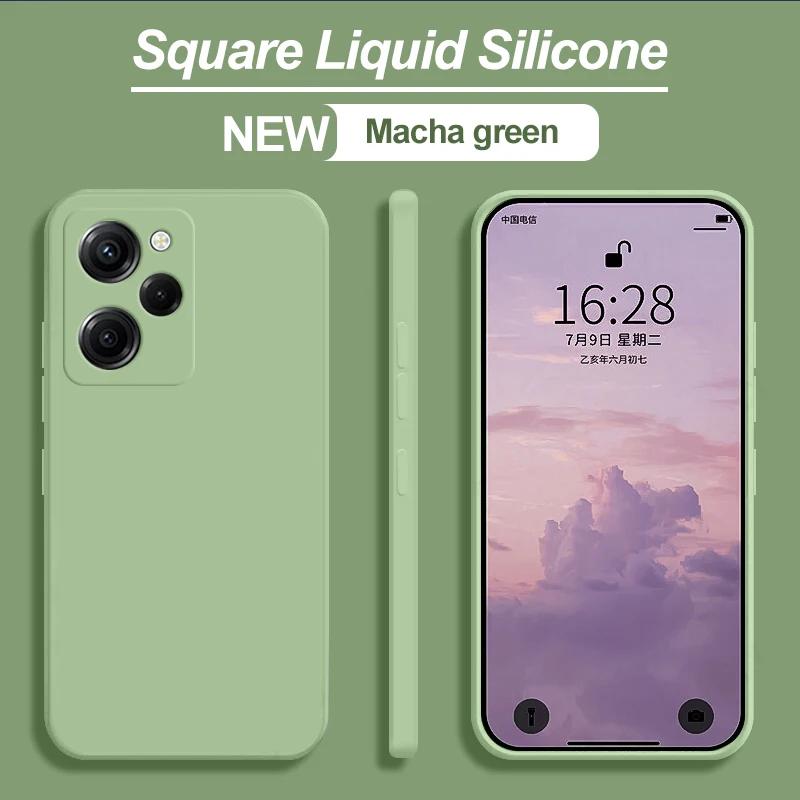 Жидкий силиконовый чехол для Xiaomi Poco X5 Pro 5G, противоударный защитный чехол для телефона, чехлы для телефона POCO X5 5G