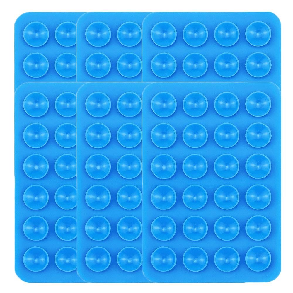 6/3/1 шт. Присоска Настенная подставка Коврик Многофункциональный Силиконовый Присоска Держатель для телефона Квадратный Противоскользящий Односторонний Кожаный Чехол Крепление