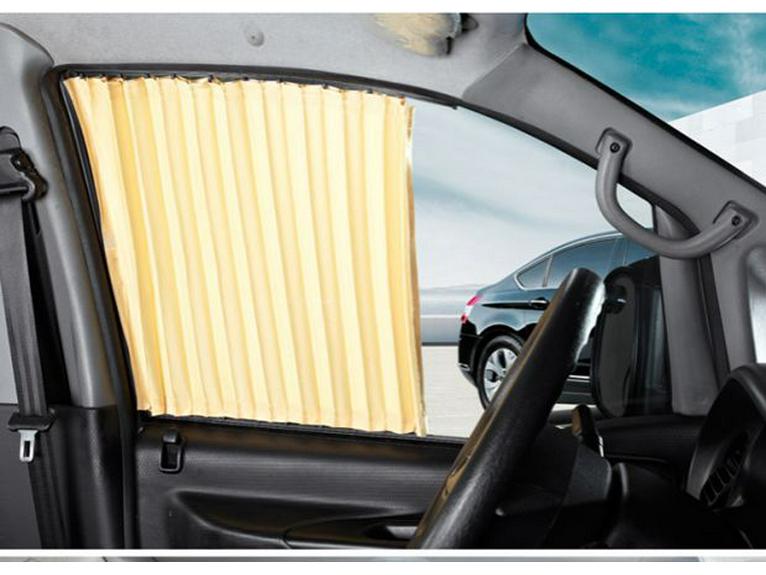 Buick GL8 Mid-term Business Car Curtains with Upper and Lower Guide Rails