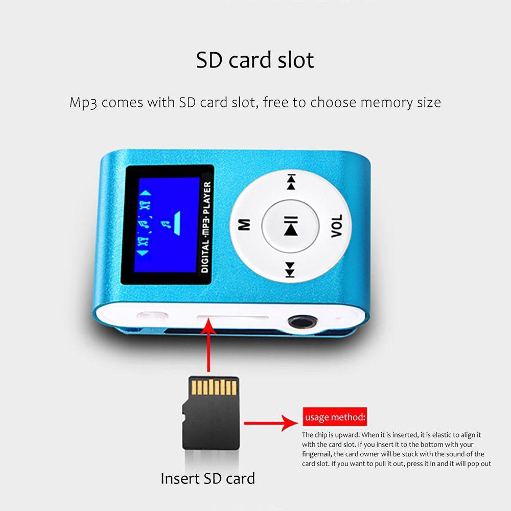TF Card LCD Screen Lithium Battery FM Radio Mini MP3 Player MP3 Music Player Sport Music Player