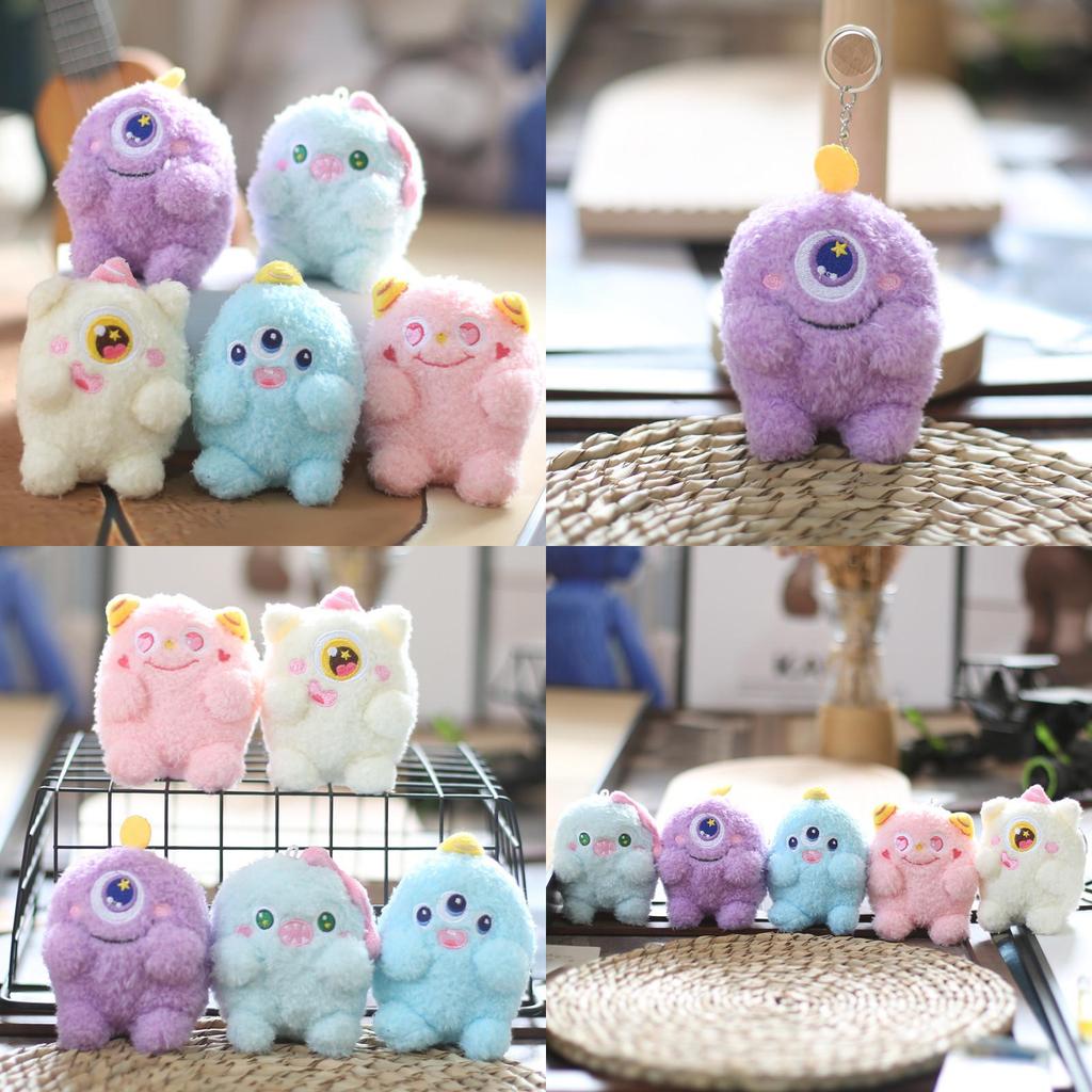 Очаровательный брелок-плюш «Маленький монстрик», восхитительный мультяшный стиль, мягкий и приятный на ощупь, с большими глазами