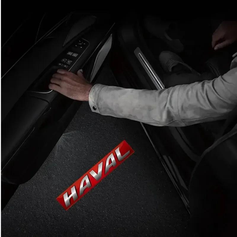 Для Great Wall Haval Dargo H6 H2 H5 H7 H8 H9 F7 Jolion M4 Автомобильная Дверная Подсветка Приветствия Лазерный Проектор Логотипа Беспроводное Сенсорное Управление