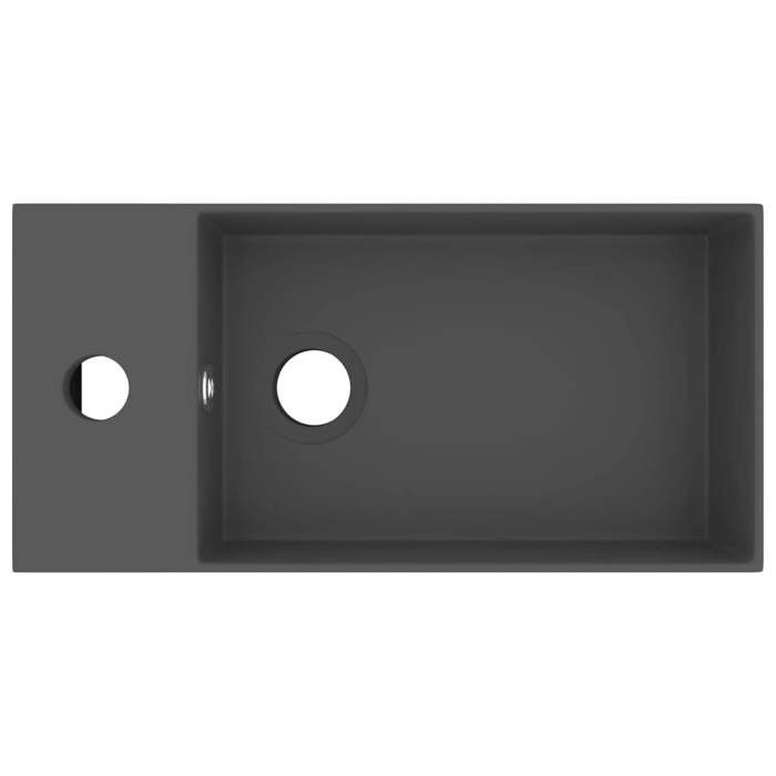 VidaXL Bathroom Sink with Overflow Countertop Washbasin Toilet Hand Basin Bathroom Kitchen Home 146994