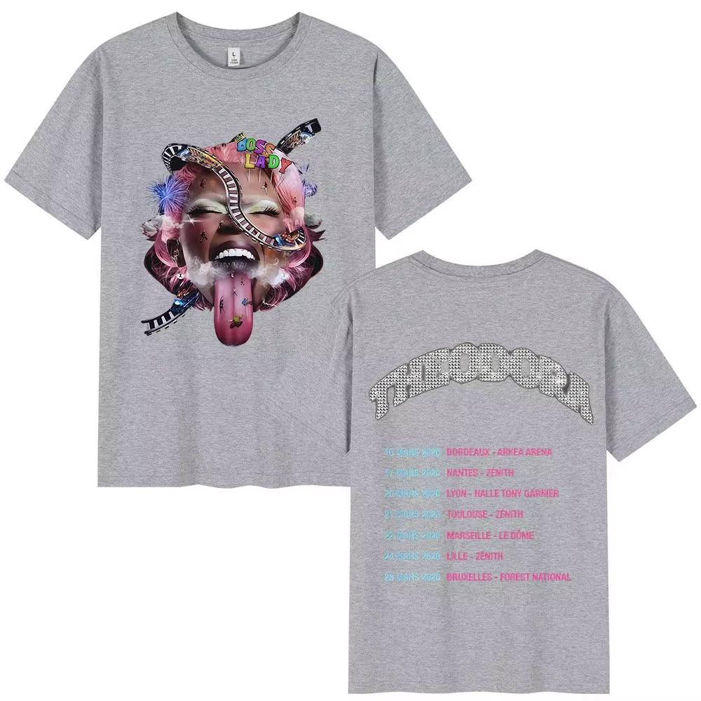 2026 New Rapper Theodora Mega Bbl Album Graphics Music Tshirt Unisex Summer Hip Hop Unisex Short Sleeve Shirt Fan Gifts Unisex