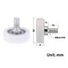 1Pcs With Screw Cabinet Moving Wheel Flat Sliding Door Roller Drawer Bearing Pulley  Furniture