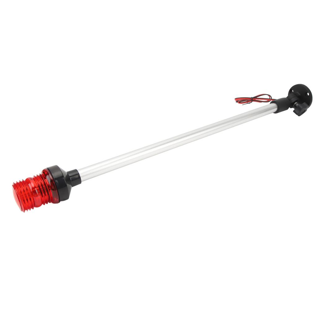 24 Inch LED Fold Down Boat Stern Light 360 Degrees Boat Anchor Light Aluminum Alloy Base for Fishing Boats Yachts