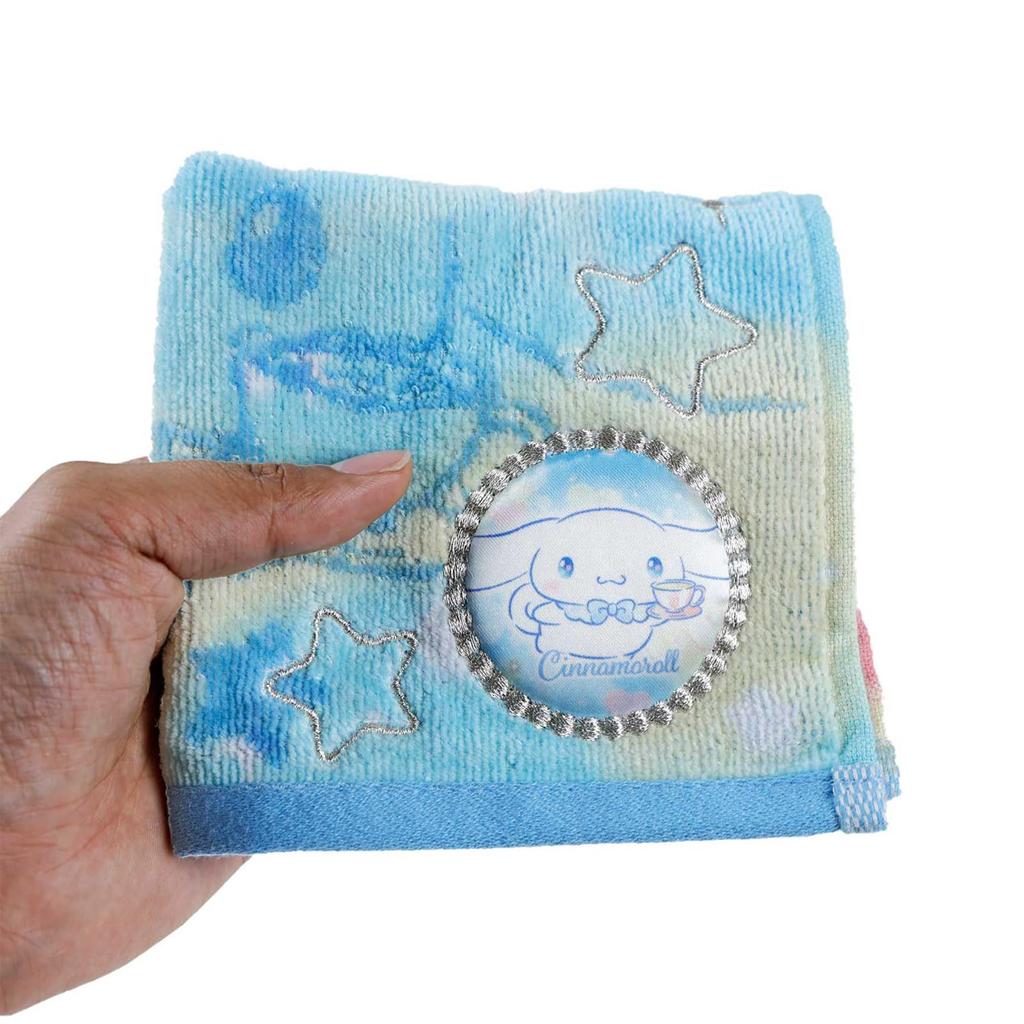 Marushin Mini Sanrio Yumekira Antibacterial and Deodorizing 3725007900 Towel, Cinnamoroll, Cinnamon, 100% Cotton, Treatment, Gift, Present,