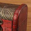 Wooden Box Vintage Style Floral Craft Old Memory Touch Jewelry Storage Wooden Treasure Case for Collection