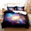 Artistic Cosmic Milky Way Print Polyester Bedding Sets Child Kids Covers Boys Bed Linen Set For Teens King Size Bedding Set