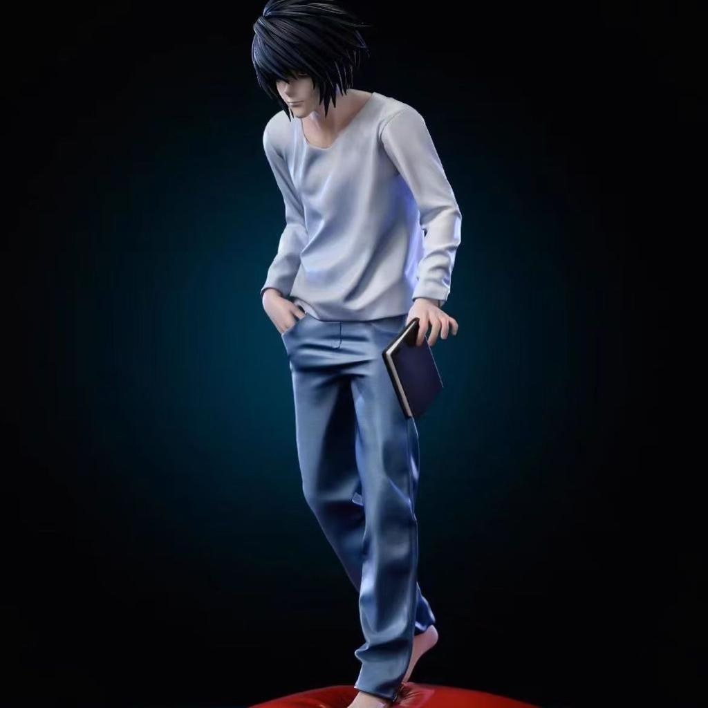 Лимитированная серия Статуэтка L·Lawliet из аниме Death Note, масштаб 1/6, коллекционная модель с аксессуаром-конфетой и красной подставкой