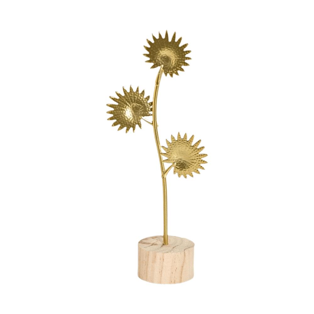 Flower Wrought Iron Ornaments Metal Art Ginkgo Leaf Ornament  Scandinavian Style