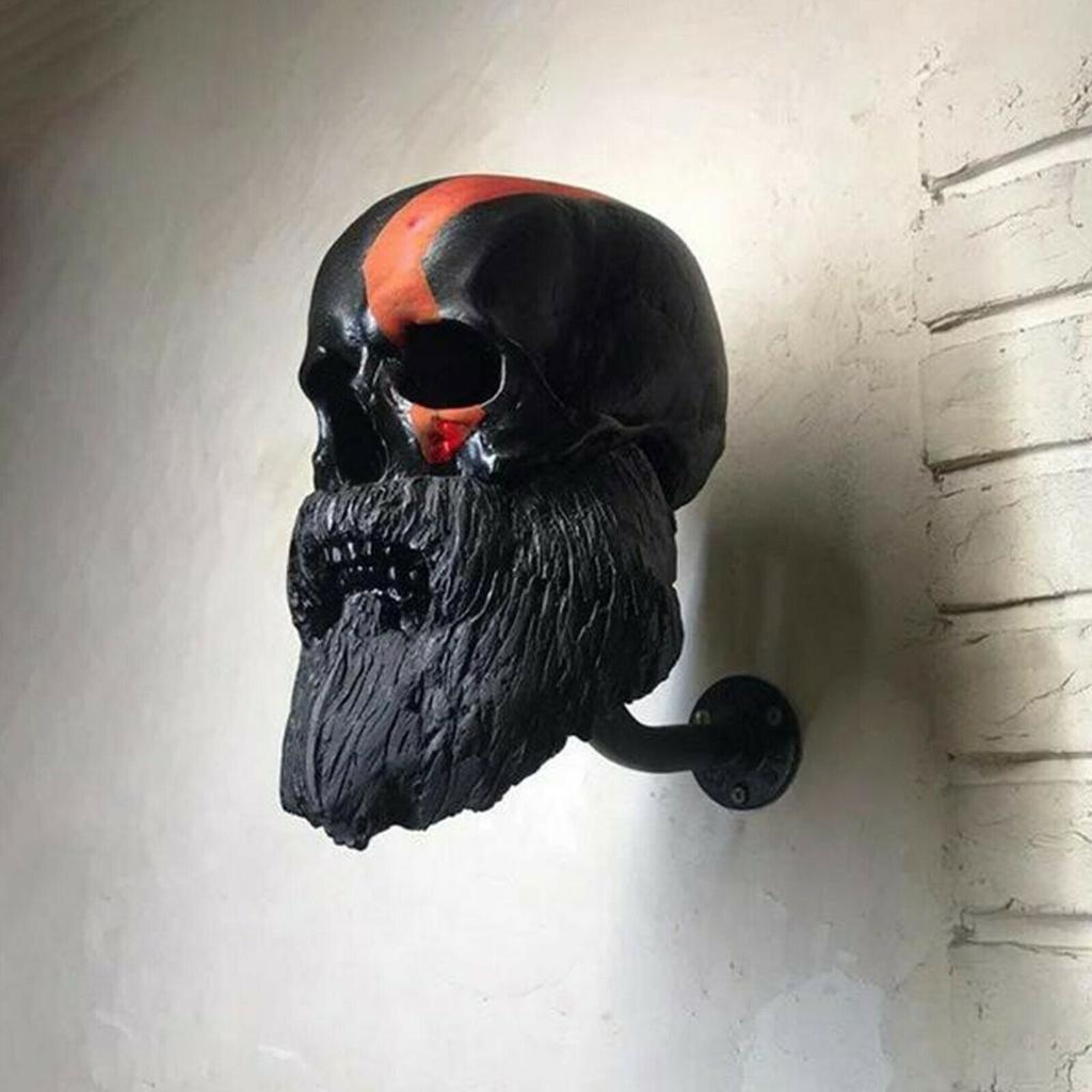 Motorcycle Skull Helmet Bracket Wall Mount Bicycle Baseball Rugby Funny Helmet Hanger