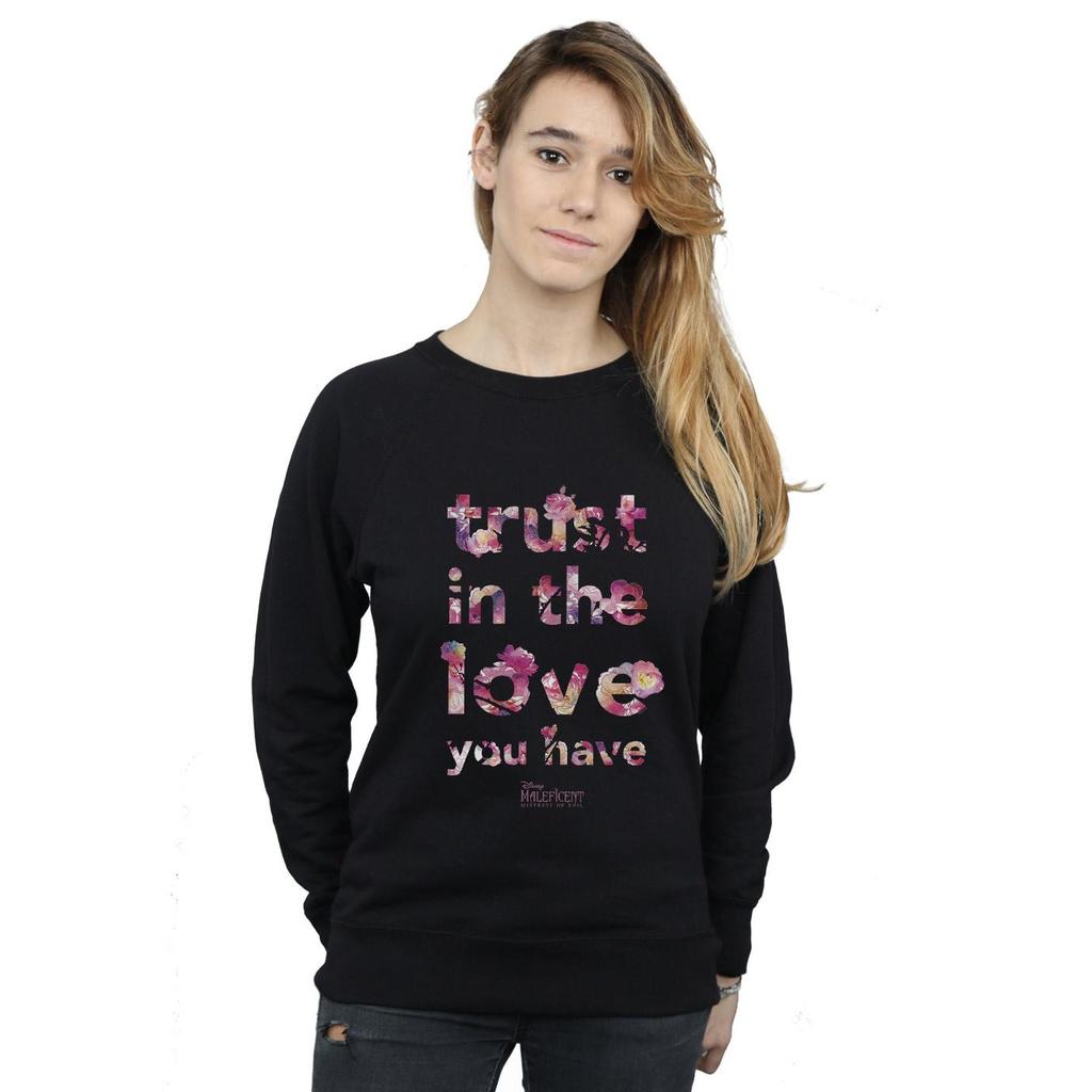 Disney Womens/Ladies Maleficent Mistress Of Evil Trust In The Love Sweatshirt