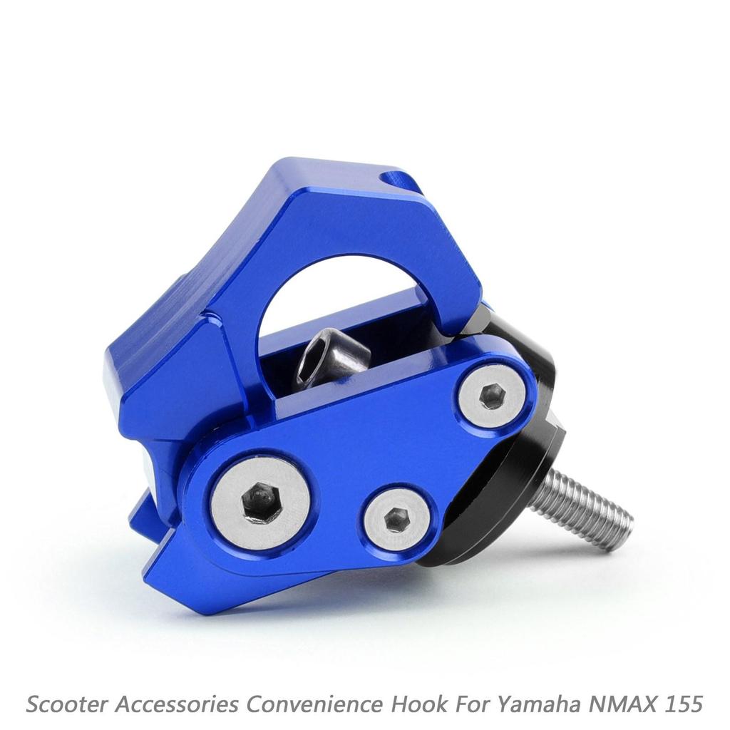 CNC Alu Motorcycle Blue M6 Carry Helmet Bottle Hanger Holder Hook Universal