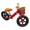 Детский беговел Профессиональный 2 колеса Высокоуглеродистая сталь Детский ходунок-велосипед с корзиной для детей от 3 до 8 лет Мальчики Девочки Винно-красный