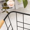 Rectangle Iron Wired Basket White Black Sundries Container  For Bathroom Kitchen