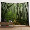 Гобелен «Солнечный лес» для украшения офиса, гостиной, настенный гобелен для дома