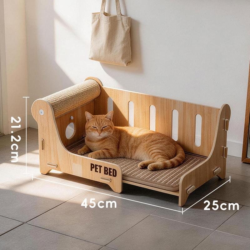 Sisal recliner scratching board vertical integrated wear-resistant non-chip grinding claw ball cat toy claw pad recliner