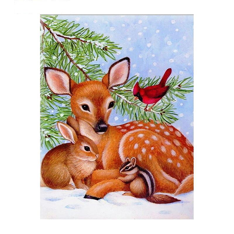 5D DIY Алмазная картина Деревянная белка Алмазная мозаика Алмазная вышивка Полный набор Наборы для вышивки крестом Домашний декор Подарки