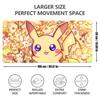 Chikorita Bulbasaur Anime Mouse Pad Large Gaming Desk Mat Keyboard Laptop Desktop Protector Home Office Gamer Decor Gift