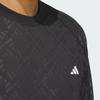 Adidas Ultimate 365 Tour Logo Print Удобная мягкая дышащая толстовка с круглым вырезом Мужская толстовка черная IW3986