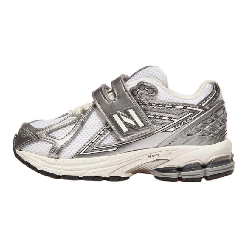New Balance Удобные Универсальные Низкие Детские Кроссовки для Бега Детские кроссовки Серебристые PV1906SW