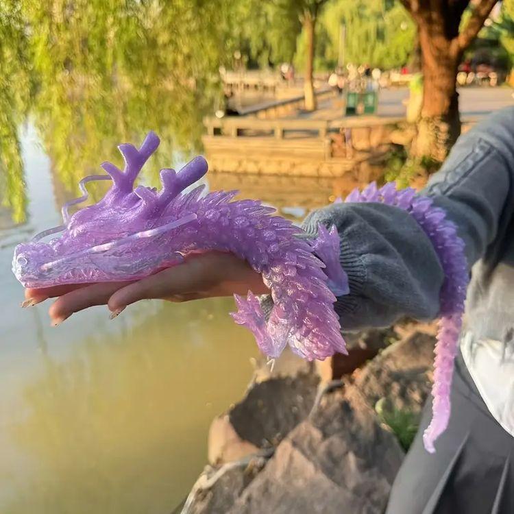 Новый 90 см 3D-печатный дракон, полный корпус, подвижные суставы, предмет интерьера и декора, фигурка, настольное украшение, детская игрушка
