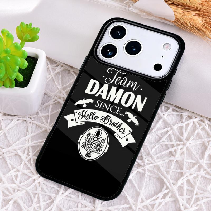Немного чехол для телефона Damon Дневники вампира для iPhone 17 Air 16 15 11 12 14 13 Pro Max Ударопрочный чехол