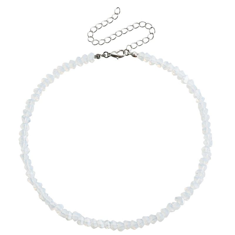 Винтажное корейское нерегулярное ожерелье-чокер из бисера, стекла и хрусталя для женщин