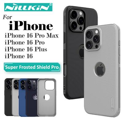 NILLKIN Для iPhone 16 Pro Max Frosted Shield Pro Case Защитный логотип вырез задняя крышка