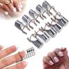 5PCS Women Reusable UV Gel Acrylic Tips Nail Art Extension Guide Form Tool