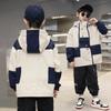 Children's Spring and Autumn Windbreaker Big Children's Thin Western Style Casual Hooded Jacket for Boys