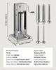 Manual Sausage Stuffer, 11 LBS / 5 L Vertical Meat Stuffer, Dual-Speed Sausage Casing Meat Filling Machine, Stainless Steel Heavy Duty Filler with 5