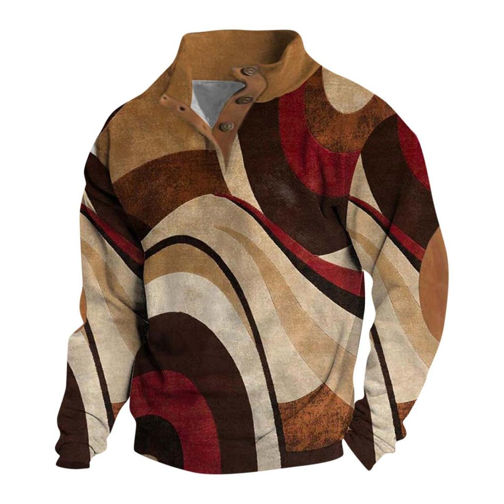 Spring And Men's Standing Collar Sweatshirt Is Outdoor Casual Sweaters Tops