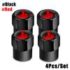 AUTCOAT 4Pcs/Set Tire Valve Caps,Premium Metal Rubber Seal Tire Valve Stem Caps Dust Proof Covers Universal Fit for Cars Stem Caps1
