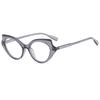 New Cat Eye Glasses for Women Fashionable Anti Blue Light Decoration Casual Eyeglass Retro Transparent Computer Eyewear