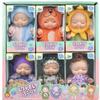6/8Pcs Set Sleeping Mini Baby Dolls Reborn Lifelike Toys Cute Adorable Dolls With Butterfly Crocodile Sunflower Comfort Toy Gift